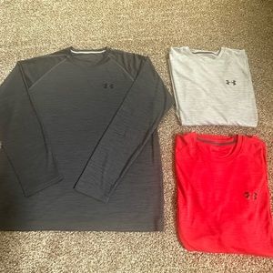 UNDER ARMOUR MENS LONG SLEEVE SHIRT. Selling all 3 for $30